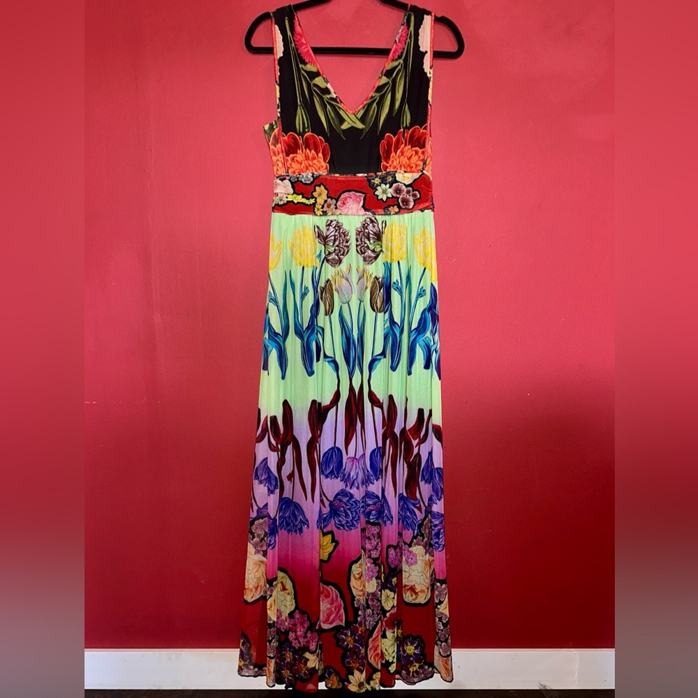 Desigual Helsinki Floral Maxi Dress size 6 - Picture 4 of 9